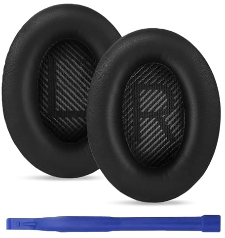 umvowuxa Ersatz-Ohrpolster für Bose QuietComfort 35 QC35/QC25/QC35 II/QC35/QC15/AE2/AE2i/AE2w und SoundTrue/SoundLink Kopfhörer, Ohrpolster für Proteinleder, geräuschisolierender Memory-Schaum