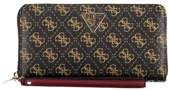 GUESS Laurel Cheque Organizer Brown Logo
