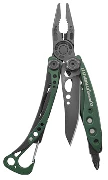 Leatherman Skeletool CX - 7-in-1 Camping & Survival Multi-Tool, Stainless Steel, Made in USA, Dark Green