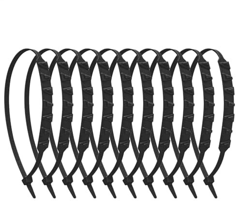 Yaztauho Snow Tire Chains - 10X Non-Slip Tire Cable Belts | Reusable Winter Tire Straps, Security Chains for Ice Snow Mud Sand