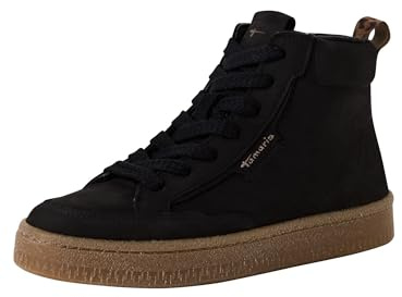 Tamaris Bottines plates en dentelle pour femme 1-25203-45 - Noir - Taille 38 EU, Noir, 38 EU