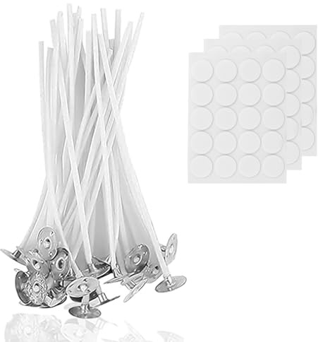 50 stoppine per candele da 10 cm, Cotton Candle Wick per la produzione di candele, fai da te