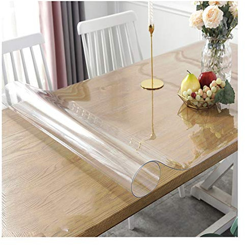 WXQTM Tovaglie Copertura Plastica PVC Ritardante di Fiamma Resistente al Calore Sottopiatto Protezione Pavimento Tappeto, 2 Spessori, Personalizzabile (2mm,90x150cm)
