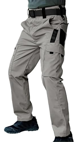 Pantaloni da Lavoro Uomo Multiple Tasconi Pantalonis Softshell Casual Leggeri da Lavoro per Campeggio Ed Escursionismo Sportivi Elastico Trekking Giardiniere Pantalone