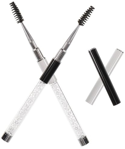 HAMPPLIES 2pezzi Pennello Per Ciglia Riutilizzabile Strumento Applicatore Per Mascara e Trucco Delle Ciglia Leggero e Compatto Per Uso Domestico Viaggio