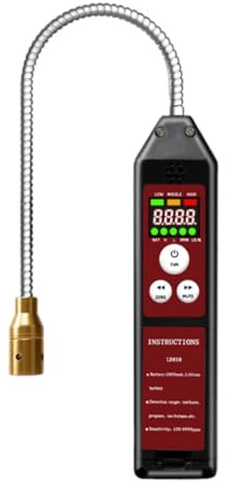 Flaroey Portable Combustible Gas Detector High Sensitivity Gas Leak Tester USB Rechargeable CH4 and C4H10 Detector
