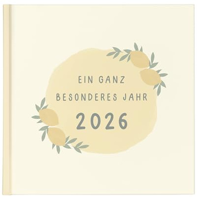 mintkind® Jahrbuch 2026 Fotobuch zum Selbstgestalten Erinnerungsbuch | Mit Platz für Fotos und Texte als Familienbuch Babybuch Paarbuch und persönliche Geschenkidee für besondere Erinnerungen