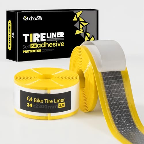 Chooee Rivestimento autoadesivo per pneumatici della bicicletta, protezione piatta per tubo della bicicletta da 26/27,5/28/29 × 1,75/1,95/2,10/2,125/2,20/2,40 MTB ed E-Bike, anti-foratura per bici