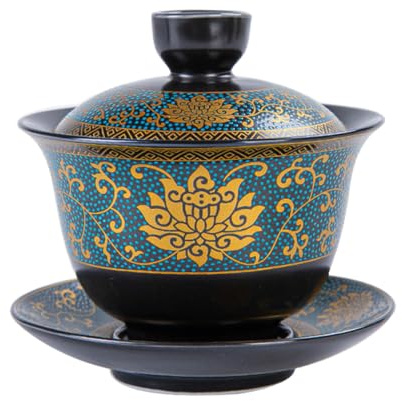 STAHAD Tazza da Tè Decorativa in Ceramica Zuppiera, Design Elegante Classico, per Uso Domestico e Professionale