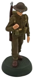 OPO 10 Zinnfigur eines Soldaten im Maßstab 1:32 (54 mm): Britische Infanteriefigur aus dem Ersten Weltkrieg – Großbritannien – Almirall Palou SOL18