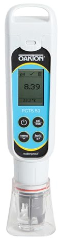 Oakton AO-35634-35 PCTSTestr 50 Waterproof Pocket pH/Cond/TDS/Salinity Tester, Premium 50 Series, Black
