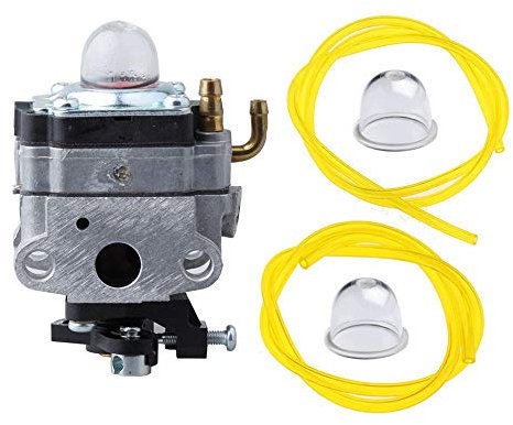 Hippotech 753-1225 Vergaser mit Kraftstoffleitung, Primerbirne für MTD Troy-Bilt Ryobi Yard Man Bolens Trimmer Fräse, ersetzt 753-04745 753-04296