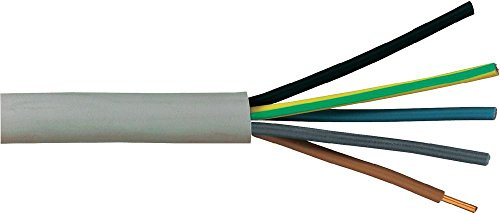 Faber Kabel Mantelleitung Elektrokabel NYM-J (5 x 2,5mm², Länge in Meter, 25)