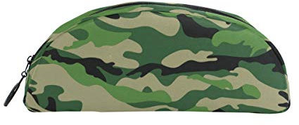 FANTAZIO Stifteetui für Ggirls grün und schwarz Camouflage Make-up Tasche