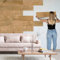SUN WOOD Stick-it selbstklebende Holz Wandverkleidung im Design EICHE ISTRIEN; Wandpaneele zum Kleben; 0,48m2 Holzverblender