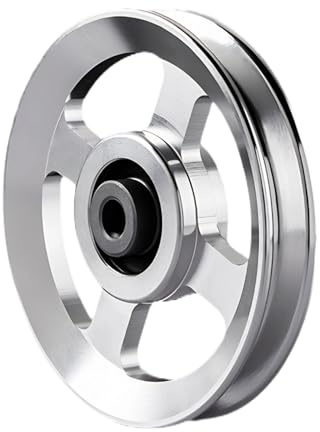 Ezweiji Fitness utrustning tillbehör aluminium remskiva, universell aluminiumlegering remskiva hjul gym tillbehör diameter 114 mm storlek för träningsutrustning