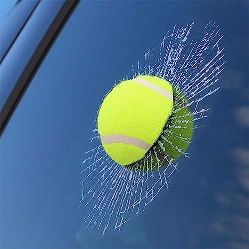 1 STÜCKE Auto Aufkleber 3D Baseball Fußball Tennis Ball Auto Hits Auto Auto Styling Abziehbilder Körper 17cm Y4A6 17cm x Decora Auto Fenster