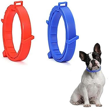 yufana 2 Stücke Flohhalsband für Hunde und Katzen – groß, Verstellbares Flohhalsband für kleine Hunde, Flohhalsband für Katze,Einstellbar 62 cm, Große, Mittlere und Kleine Haustiere Sind Geeignet