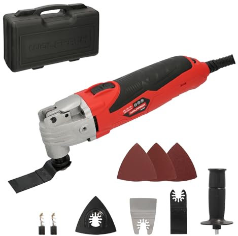 Strumento multifunzione oscillante da 300 Watt. Con accessori 23.000 giri/min