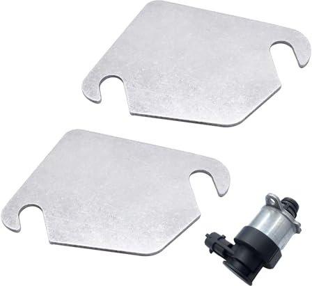 2 Pcs Valvola EGR Tranciatura Piastre di Blocco di Ricambio per Fiesta 1.4 & 1.6 HDI C2 C3 C4 C5, Focus, Senza Buchi, Guarnizione ad per System