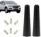 OUDQFCJ 2 Piezas Mini Antena Coche Corta, Radio, Pequeña, Amplificada, con 3 Tornillos M4/M5/M6, Corta, con 3 Tornillos (M4, M5, M6) (6.5cm)