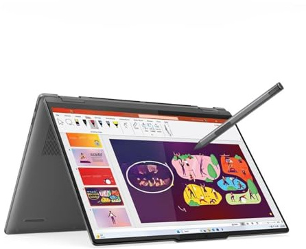 Lenovo Yoga 7 16IML9 Laptop 2 en 1 (2022) Touch | 16 pulgadas 1920x1200 FHD+ | Core Ultra 7-155U - Disco duro SSD de 2 TB - 16 GB de RAM | 12 núcleos @ 4.8 GHz Win 10 Pro Silver