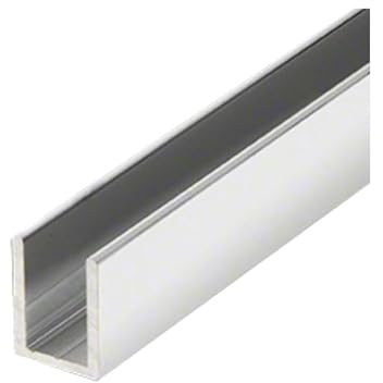 Unikoo Bright Chrome 3/8 U Channel 76 Length for Fixing Shower Door Panels, Fit Unikoo Shower Doors or Universal Shower Doors