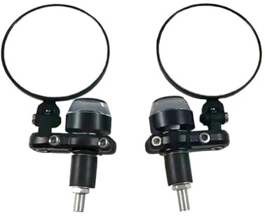 Motociclo Specchio Posteriore Specchietti Retrovisori per Moto da 22 Mm con Indicatori di Direzione Specchietto Manubrio con estremità Barra per Accessori Moto per