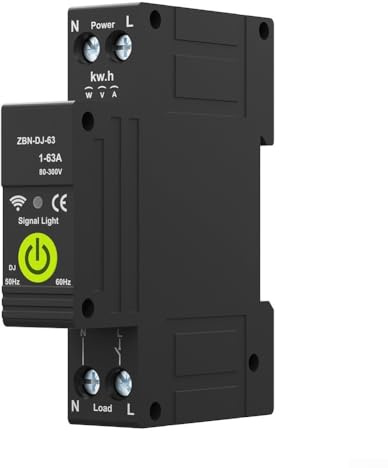 Interruttore automatico domestico intelligente, interruttore di temporizzazione di misurazione interruttore su guida DIN per TUYA per telecomando ZigBee