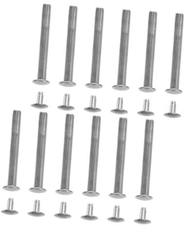 ULTECHNOVO Kit Di Riparazione Rivetti Metallici Per Ventilatori Pieghevoli, Set 12 Pezzi Connettori e Dadi Sostitutivi Per Manutenzione Fai-da-te Di Ventagli Portatili