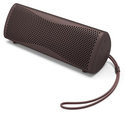 KEF Muo Portable Bluetooth Speaker, Wireless Waterproof Speaker, Brown | For Home & Outdoor Use | 24hr Battery | Bluetooth 5.4 aptX Adaptive | IP67 Waterproof | Premium Hi‑Fi Sound | USB‑C Charging