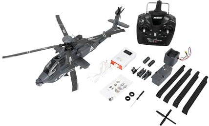 Amewi Apache AH-64D CP Helikopter 6G/3D RTF grau inkl. Fernsteuerung, Akku, Ladekabel, Zubehör