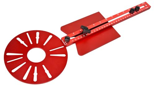 Máquina Fresadora Y Recortadora Madera – Soporte Ranurador Ajustable Guía Grabado | Guía Fresadora Aleación Aluminio Para Corte Círculos Recorte Bordes | Herramienta Universal Agujeros Para Puerta Arm