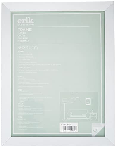 Grupo Erik - Cadre 30 x 40 cm - Argenté | Cadre Poster, Affiche Decoration Murale, Prints, Grand Cadre Photo 30 x 40