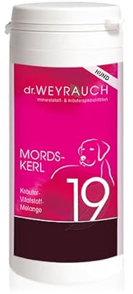 Dr. Weyrauch Nr. 19 Mordskerl | 60 Kapseln | Ergänzungsfuttermittel für Hunde | Mit Magnesium