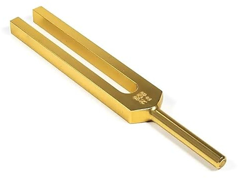 Stimmgabel Mi 528 Hz DNA-Reparatur goldfarbig