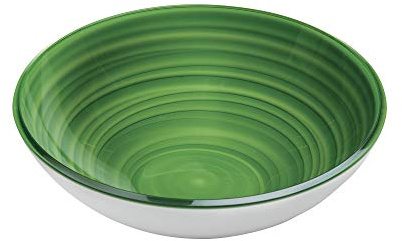 Guzzini - Twist, Contenitore in Plastica Riciclata M - Verde Kiwi, Ø 22 x h 7 cm | 1400 cc - 181622153