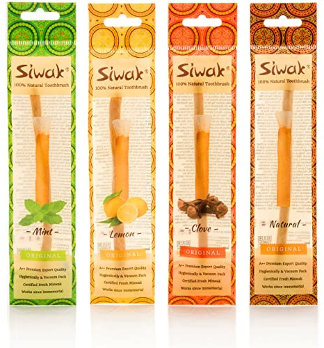 Clou de girofle aromatisée Siwak Brosse à dents naturelle. Racine originale de Miswak pour le brossage et le blanchiment des dents. Arrête le saignement des gencives et l'inflammation des gencives.