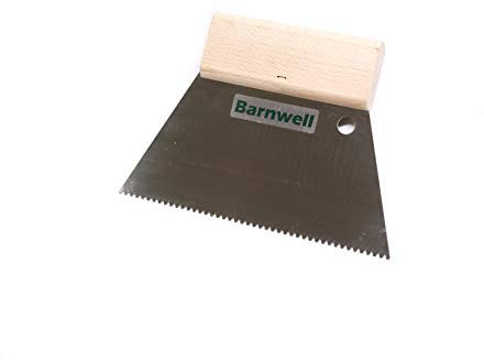 Barnwell 180mm 18cm A2 V Notched Adhesive Blade Spreader Wooden Handle