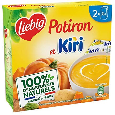 LIEBIG - Doux Plaisir Potiron Au Kiri Briques 600Ml - Lot De 2 - meilleure offre