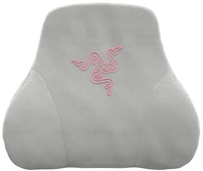 Razer Head Cushion - Neck & Head support for Gaming Chair (Ergonomically Designed, Memory Foam Padding, Wrapped in Plush Velvet) Quartz Pink