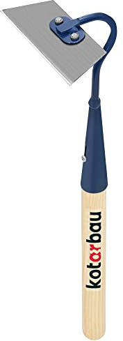 KOTARBAU® Mini Hacke Trapezform 140 x 50 mm mit Stiel 45 cm für kleine Pflanzen Gartenhacke Kleinhacke Unkrauthacke Pflanzhacke Gartenwerkzeug zum Umpflanzen Jäten Gartenpflege