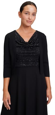 Vera Mont Damen Strickbolero Langarm Schwarz,M