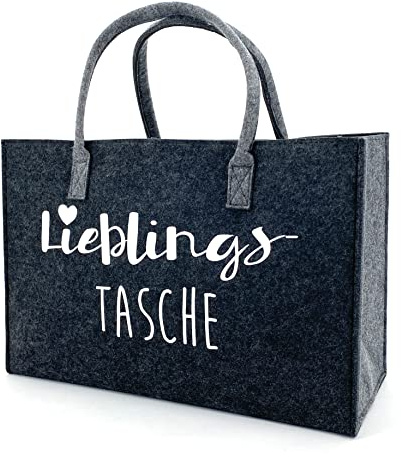 heimtexland Filztasche Shopper Tasche Filz Einkaufstasche Kaminholz Korb Tragetasche Typ717