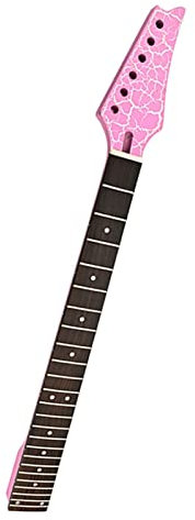 gitarrenhals 24 Bünde Ahorn-Gitarrenhals Palisander-Griffbrett-Inlay-Punkte Für E-Gitarren-Halsersatz