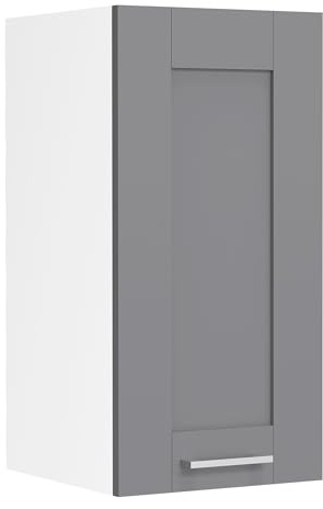 Küchenschrank hängend | Maße ca. H. 60 x B. 30 x T. 31 cm | Hängeschrank mit zwei Fächern im Landhaus Stil | Küchenmöbel - Colura