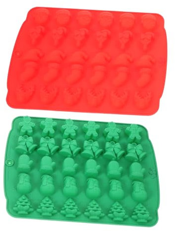 Cabilock Moules À Bonbons En Silicone Motif Dessin Animé De Noël Facile À Démouler Pour Un Usage Domestique