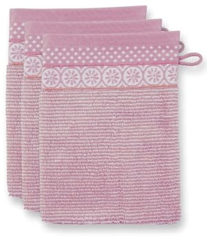 Pip Studio Waschlappen Set/3 Soft Zellige Lila 16X22cm