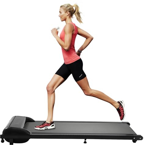 Laufband für Zuhause 600W Elektrisches Laufband mit LED-Anzeige bis 8km/H,Kompakte Walking Pad für Zuhause und Büro,Tragfähigkeit bis 100kg