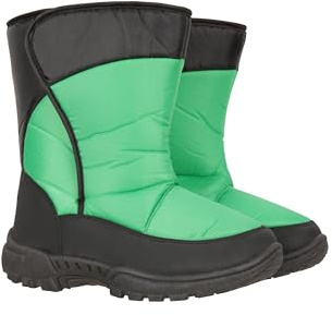 Mountain Warehouse Caribou - Bottes de neige pour enfants - Bottes de neige isolantes pour enfants - Doublure polaire Sherpa - Pour l'hiver, vert, 37 EU